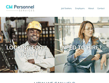 Tablet Screenshot of cmpersonnel.com